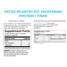 Load image into Gallery viewer, Detox Re-Entry Kit: Vegetarian Protein + Fiber