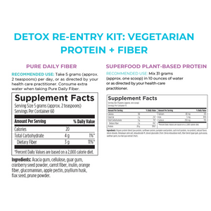 Detox Re-Entry Kit: Vegetarian Protein + Fiber